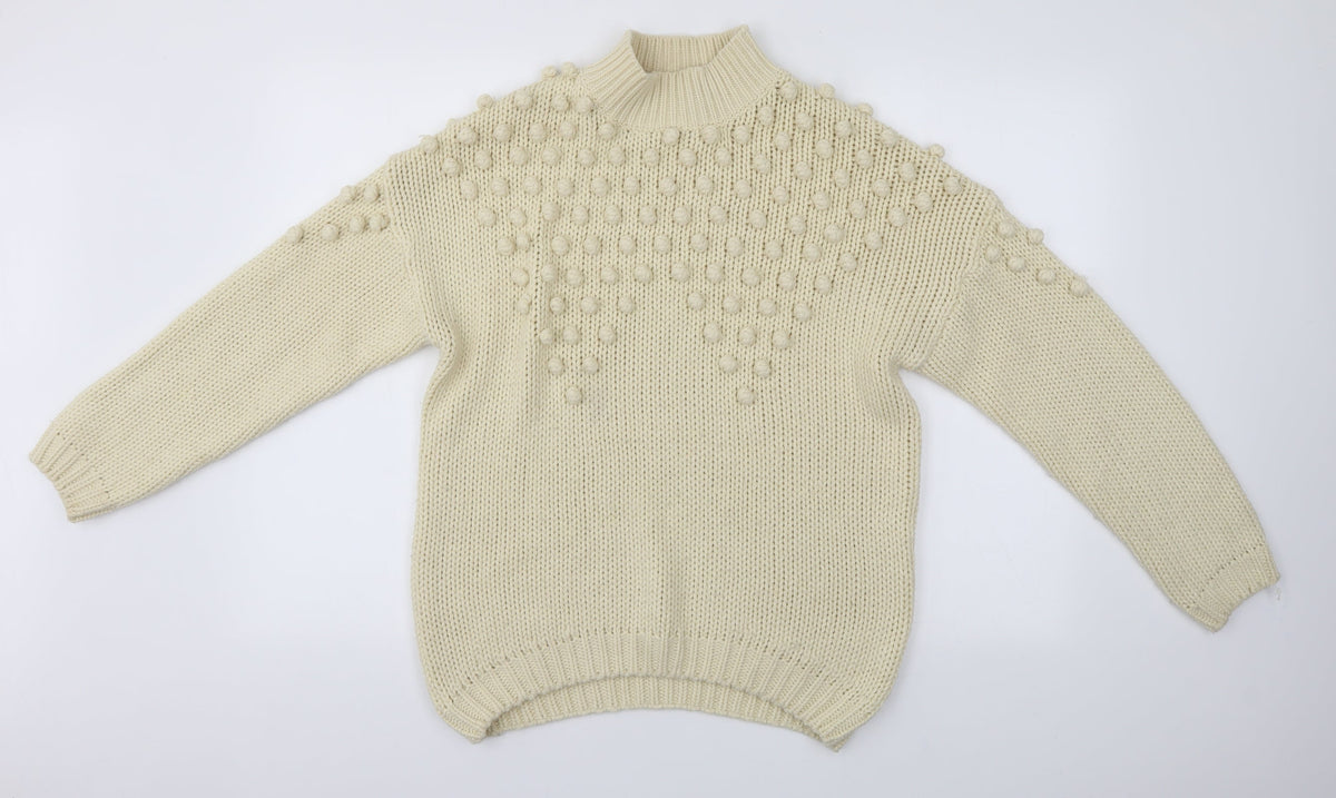 Additional front view of Golden Days women’s beige jumper, size L