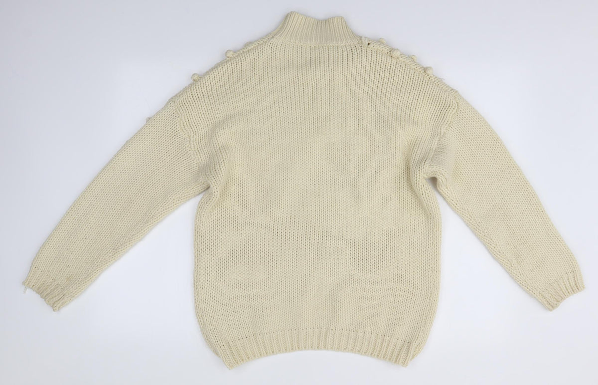 Back view of Golden Days women’s beige jumper, size L