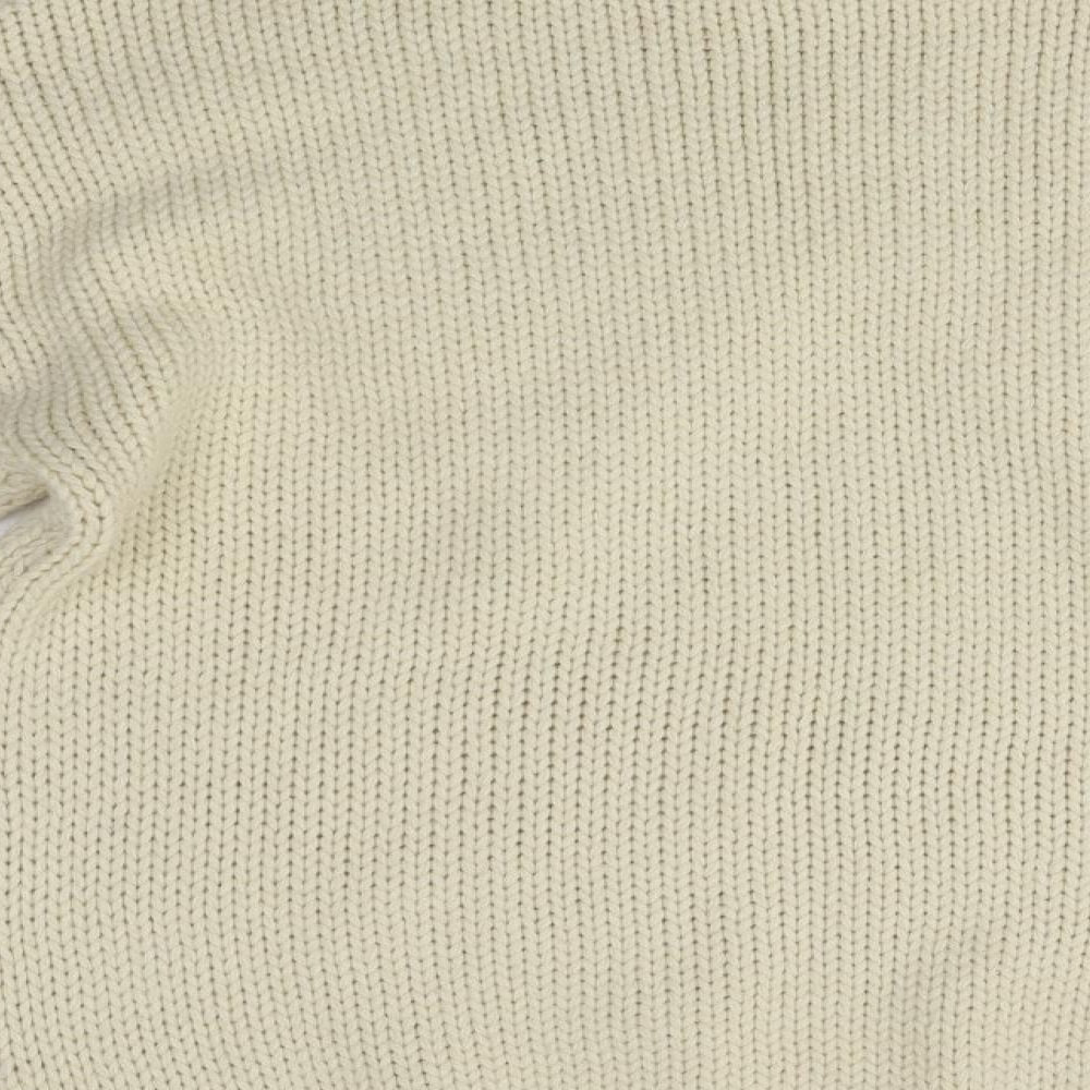 Brand and care label for Golden Days women’s beige jumper, size L