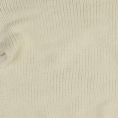 Brand and care label for Golden Days women’s beige jumper, size L