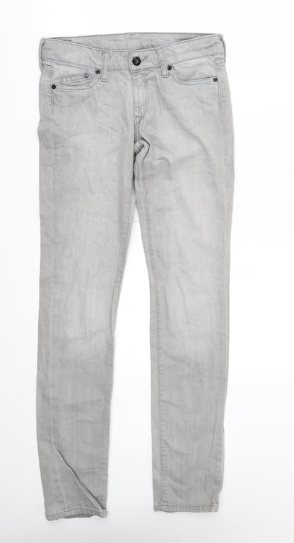 H&M Womens Grey   Straight Jeans Size 26 in L31 in