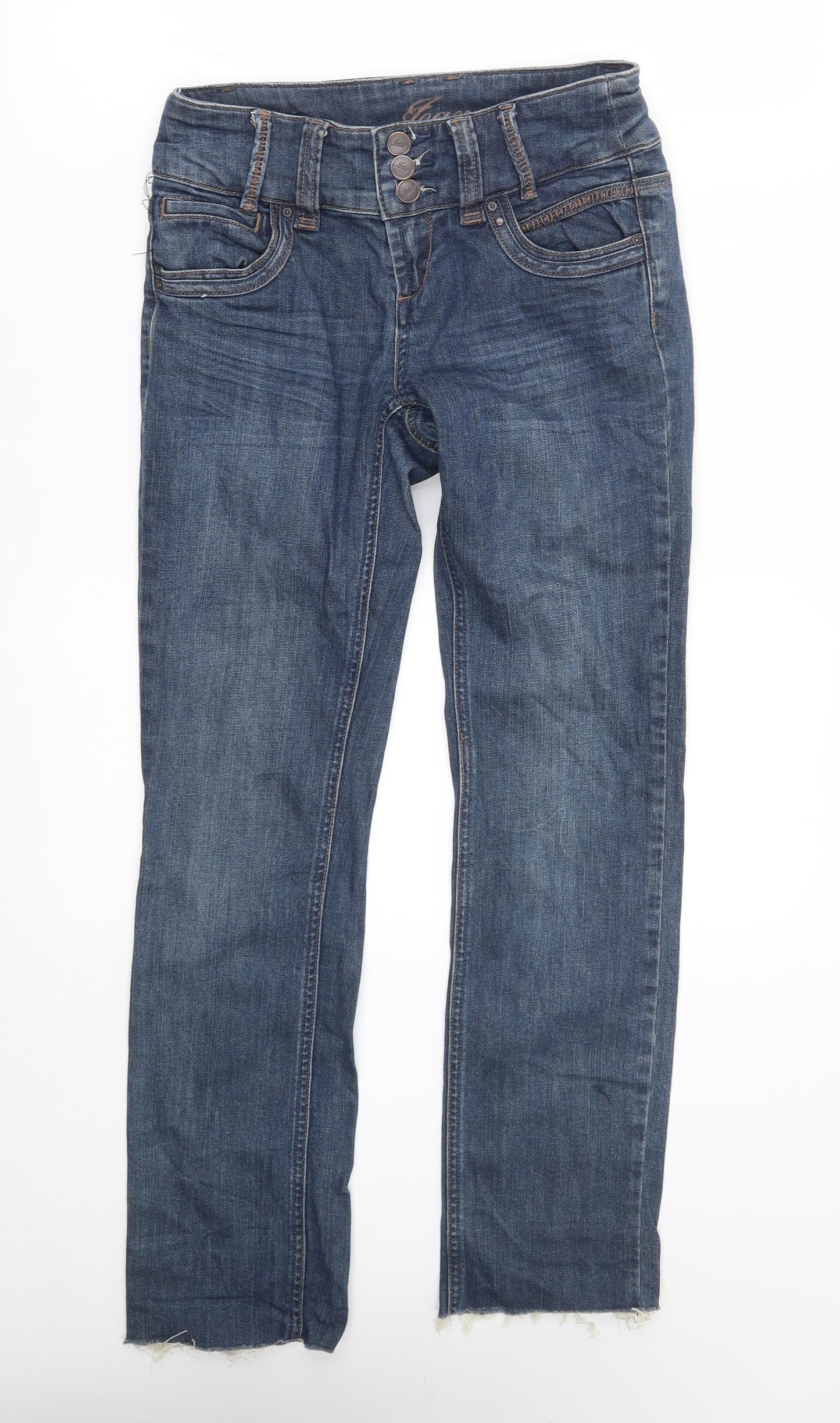 Womens UK Size 26 Preworn Regular Fit Straight Blue Jeans