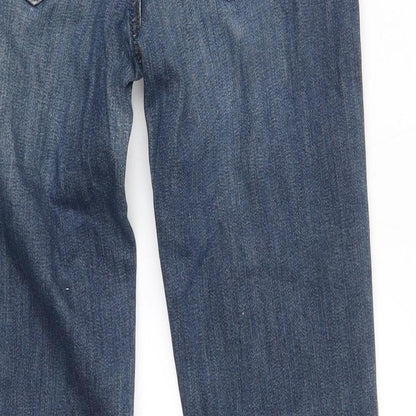 Womens UK Size 26 Preworn Regular Fit Straight Blue Jeans
