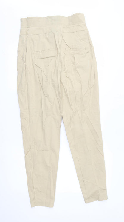 Womens UK Size 10 NEXT Regular Fit  Beige Trousers