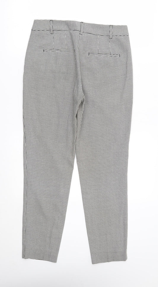 Womens UK Size 8 Zara Regular Fit  White Trousers