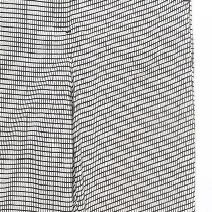 Womens UK Size 8 Zara Regular Fit  White Trousers