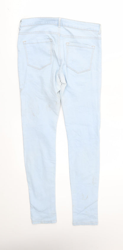 Bershka Womens Blue   Skinny Jeans Size 14 L28 in