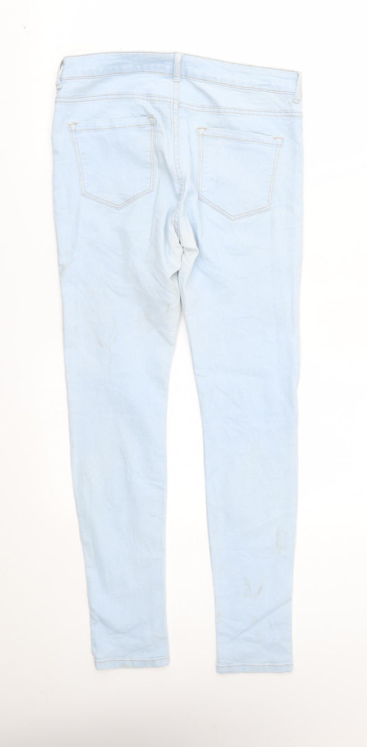 Bershka Womens Blue   Skinny Jeans Size 14 L28 in