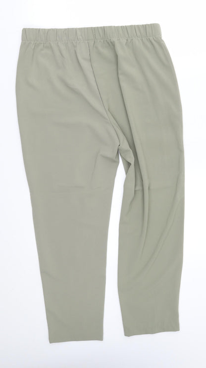 Womens UK Size 32 in Preworn Regular Fit Capri Green Trousers