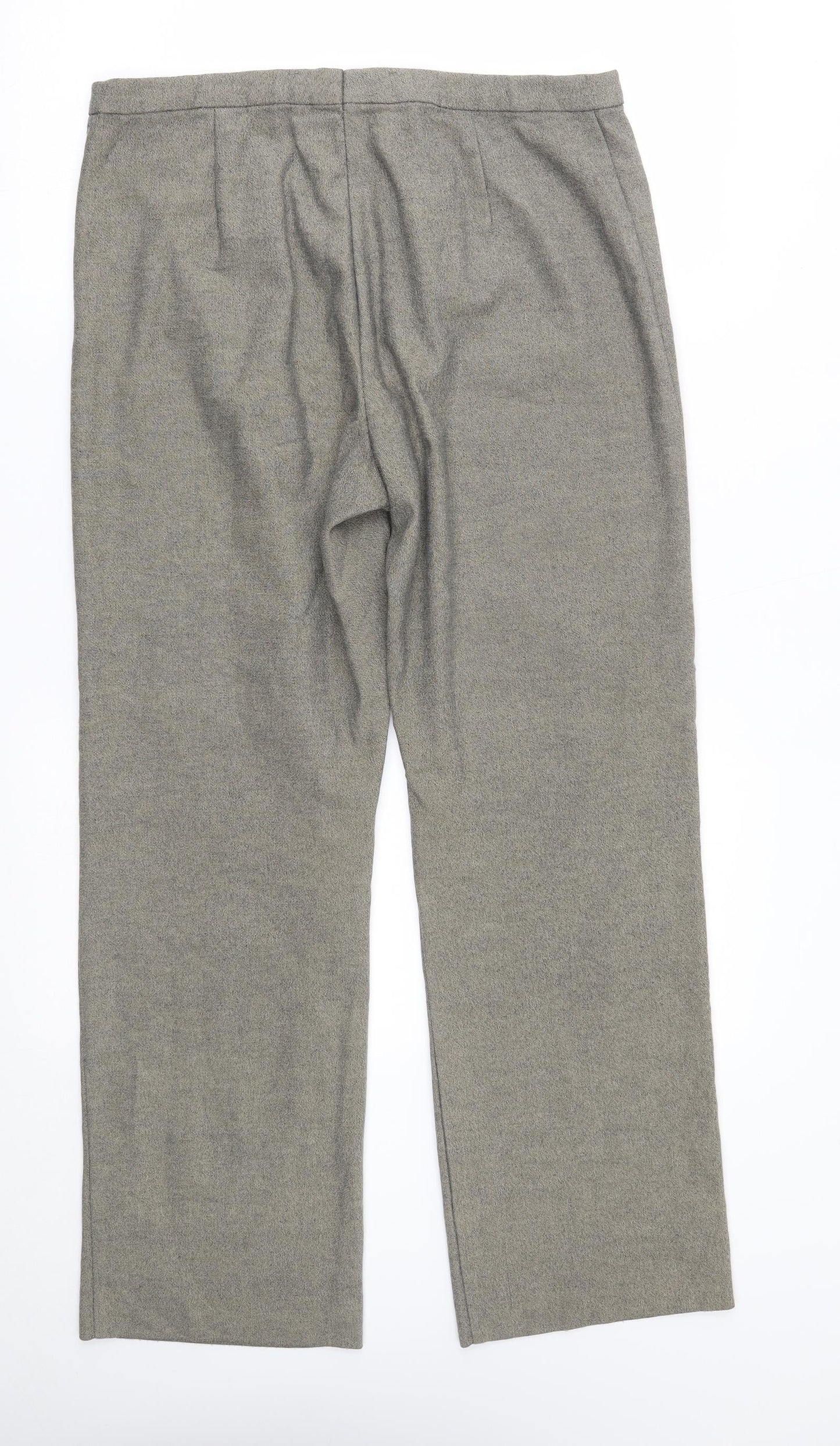 Womens UK Size 32 in H&M Regular Fit  Beige Trousers