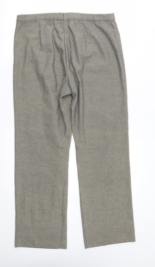 Womens UK Size 32 in H&M Regular Fit  Beige Trousers