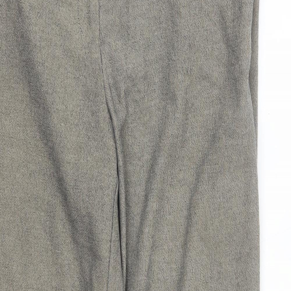 Womens UK Size 32 in H&M Regular Fit  Beige Trousers