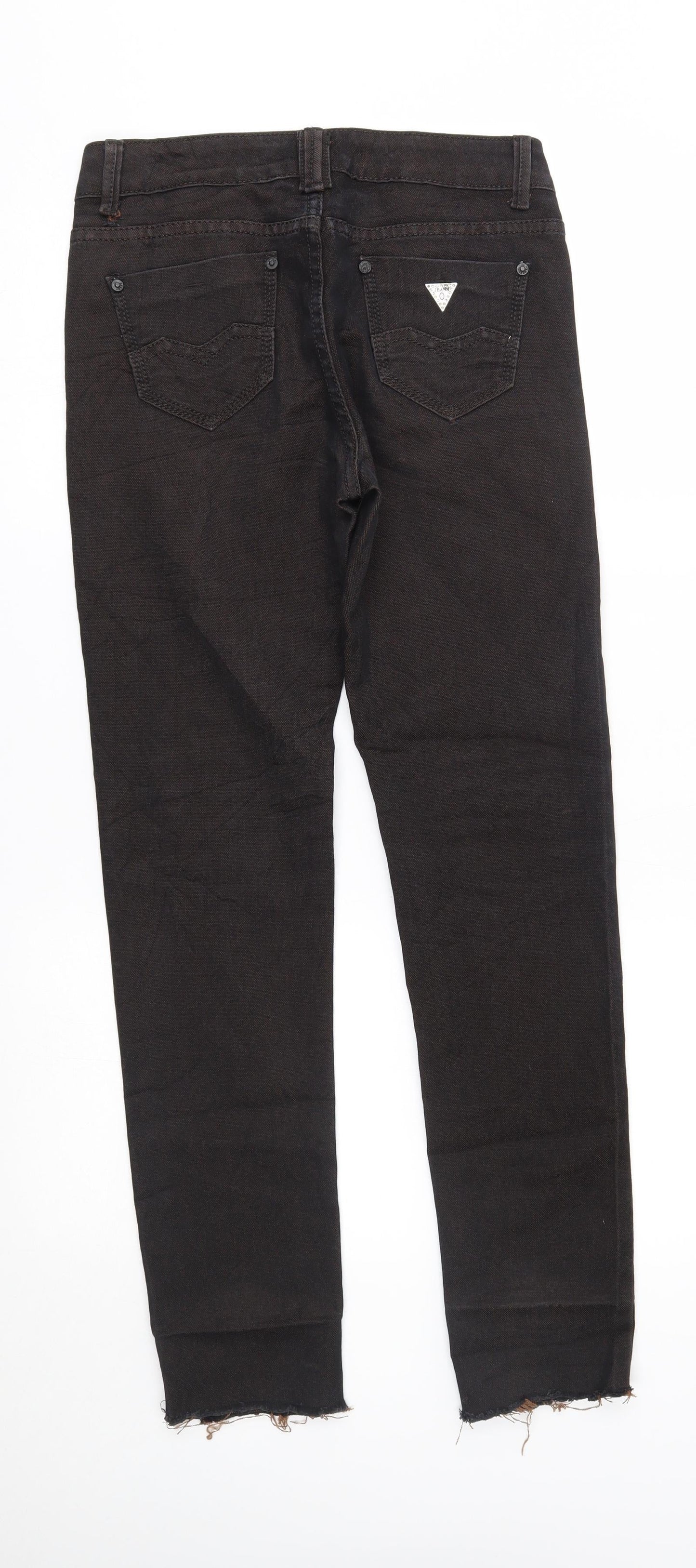 Womens UK Size 8 onado Regular Fit Straight Brown Jeans