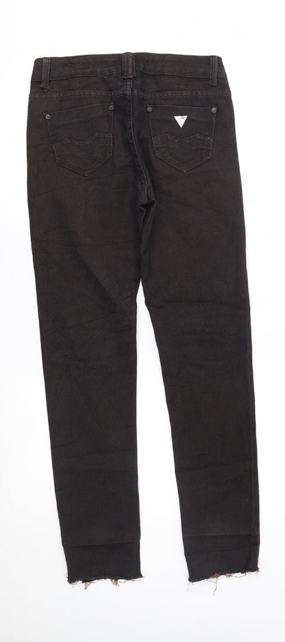 Womens UK Size 8 onado Regular Fit Straight Brown Jeans