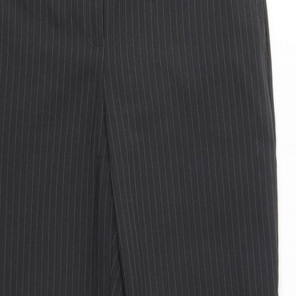 TU Womens Grey Striped   Suit Trousers Size 10 L29 in