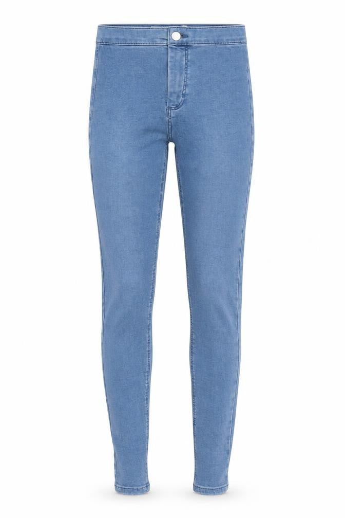 Front view of Topshop women’s blue jegging jeans, size UK 26, in, 32-inch leg
