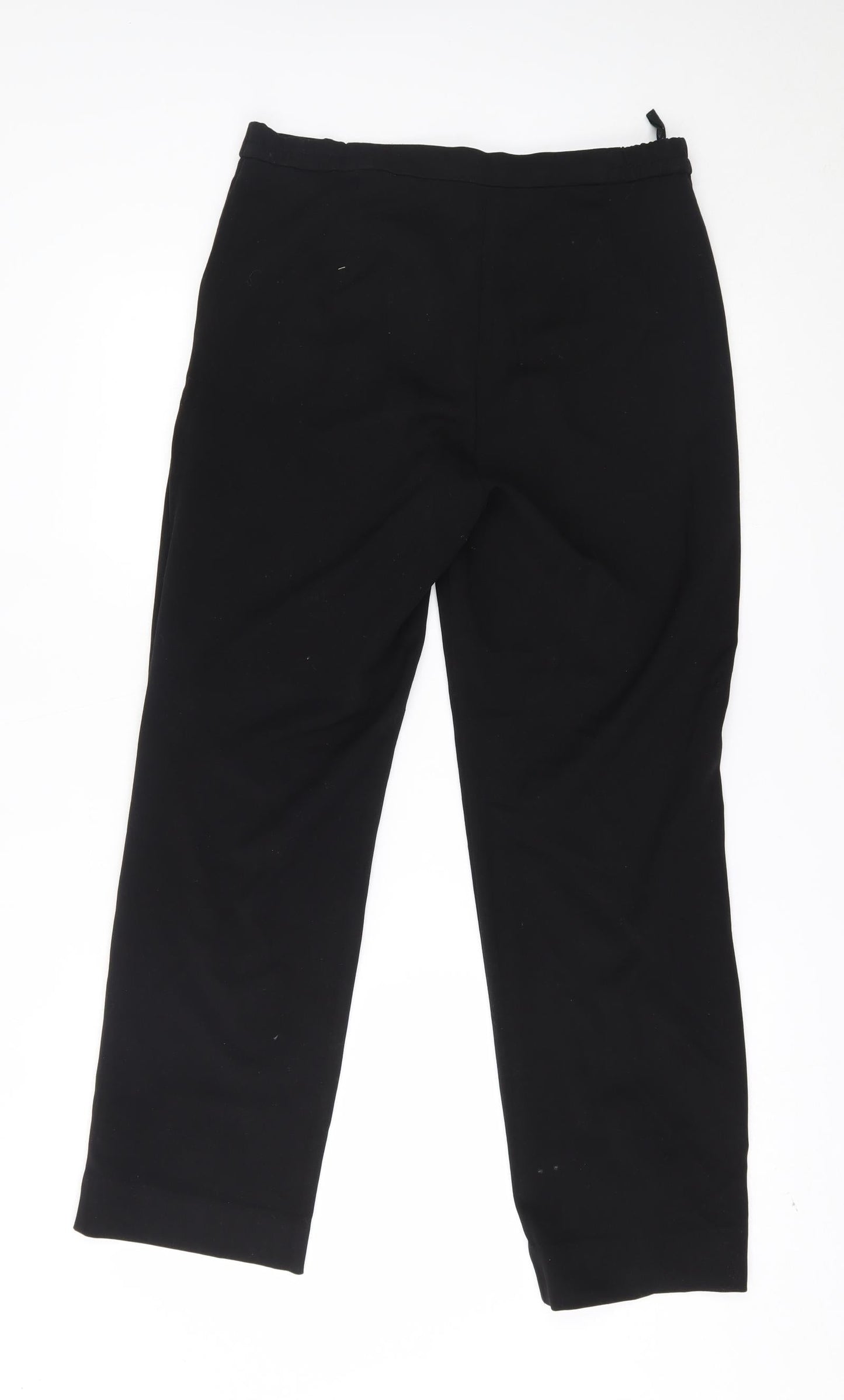 Womens UK Size 10 M&S Regular Fit  Black Trousers