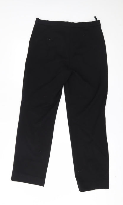 Womens UK Size 10 M&S Regular Fit  Black Trousers