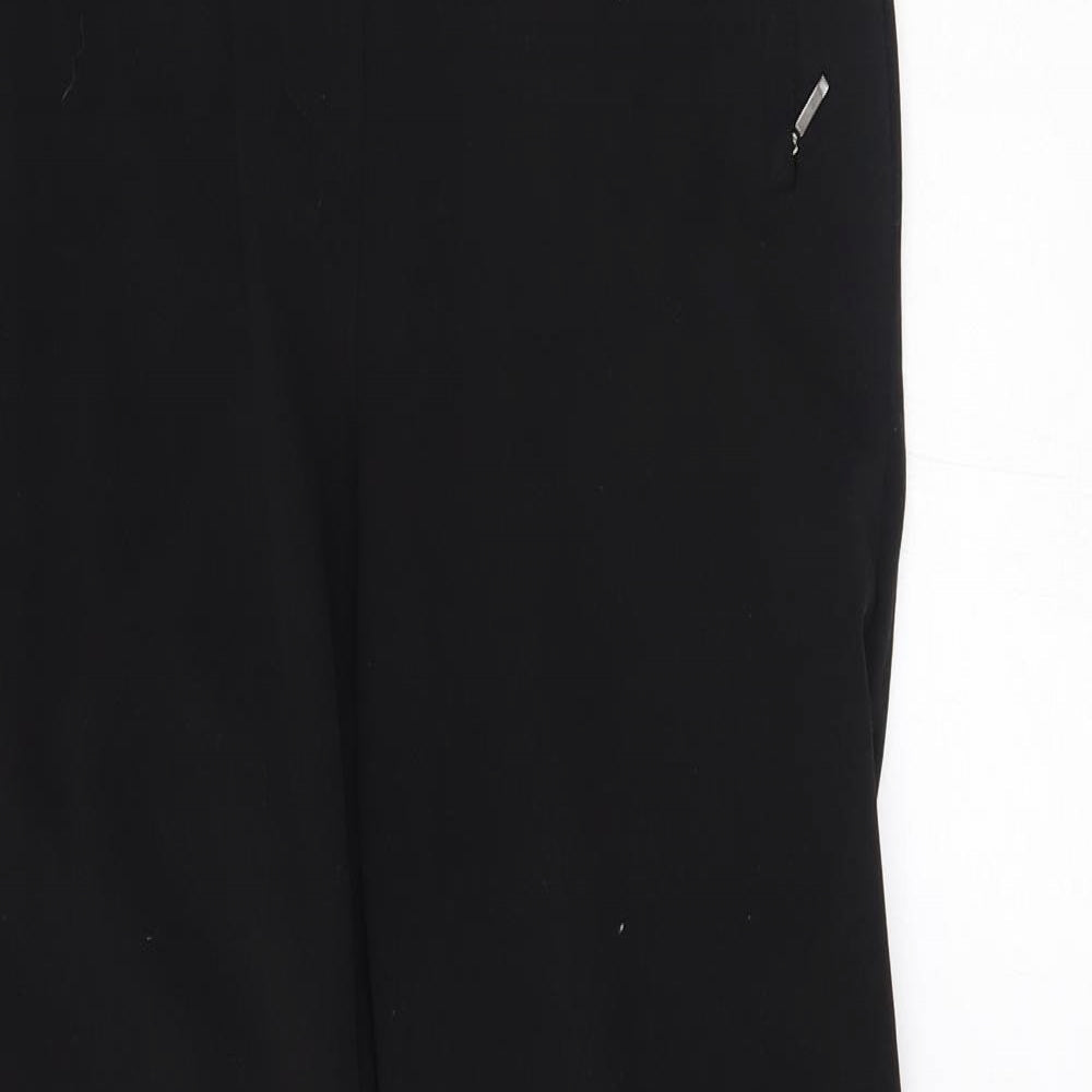Womens UK Size 10 M&S Regular Fit  Black Trousers
