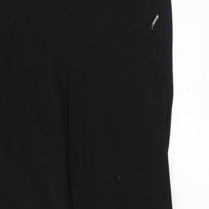 Womens UK Size 10 M&S Regular Fit  Black Trousers