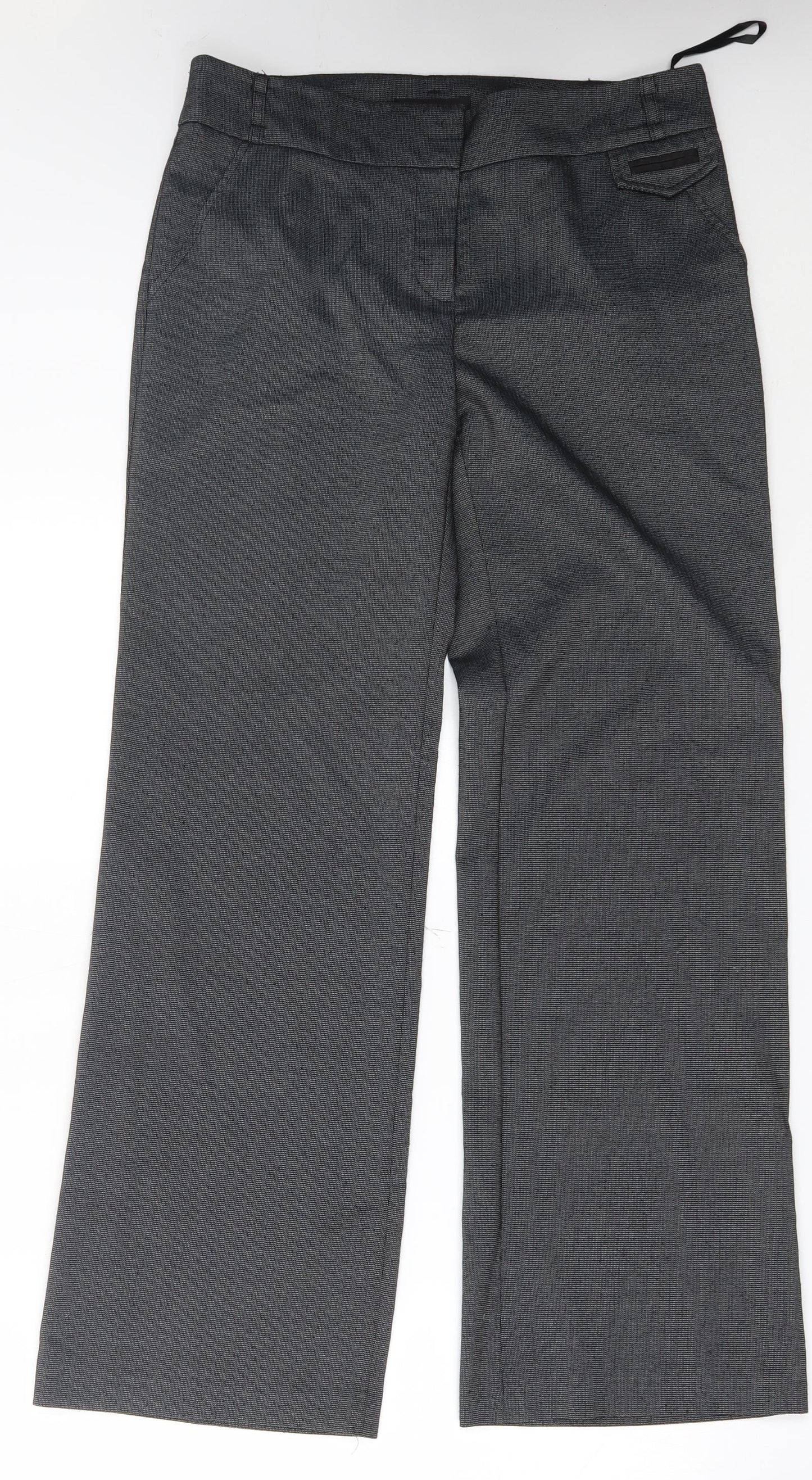 George Womens Grey   Trousers  Size 10 L29 in