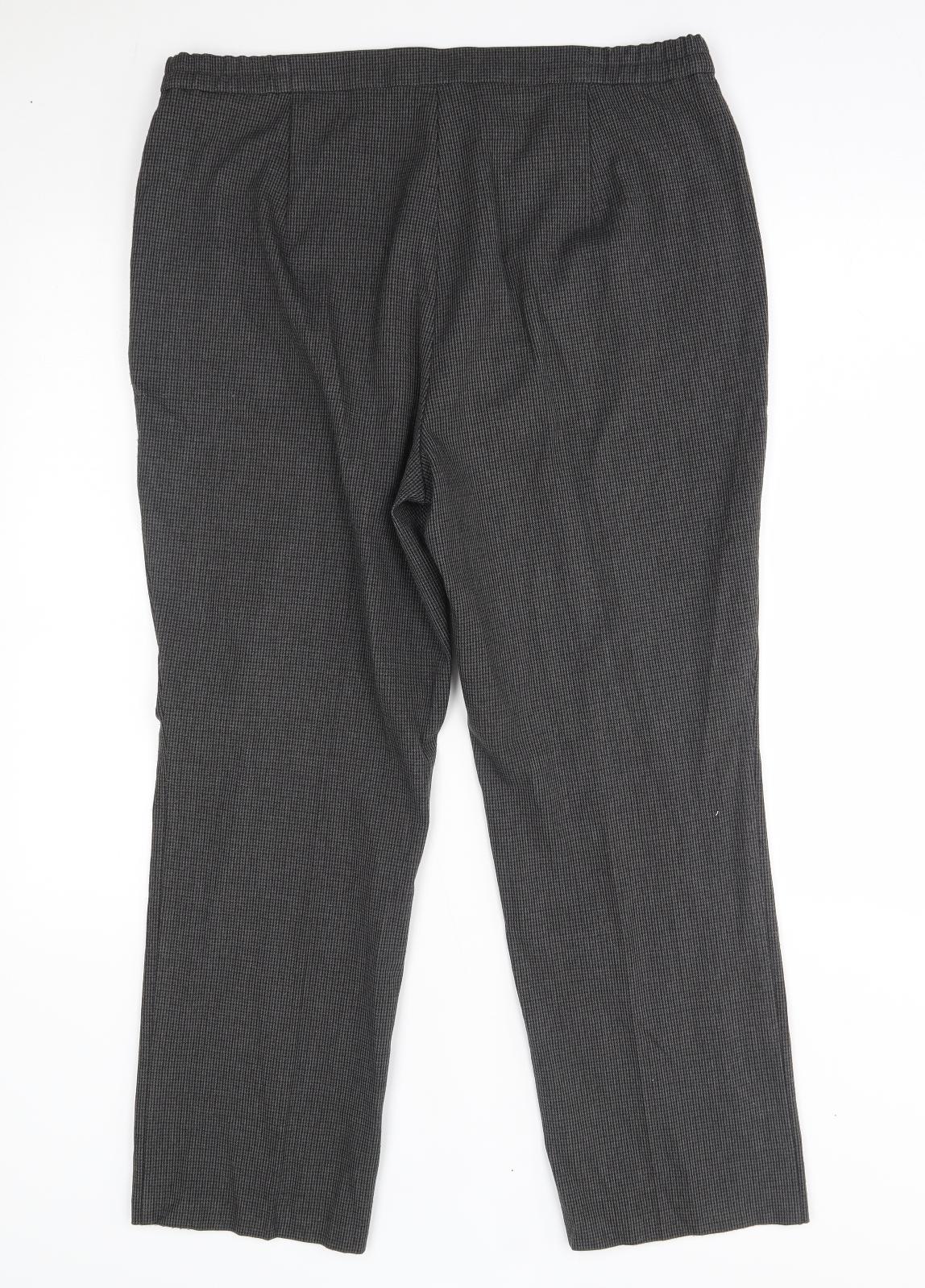 Womens UK Size 14 M&S Regular Fit  Grey Trousers