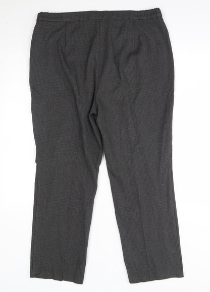 Womens UK Size 14 M&S Regular Fit  Grey Trousers