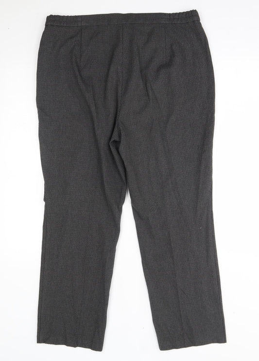 Womens UK Size 14 M&S Regular Fit  Grey Trousers