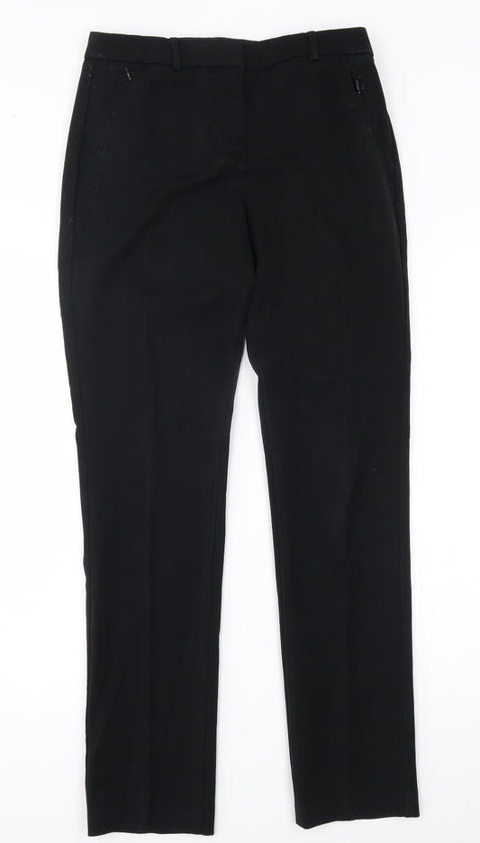 Womens UK Size 8 M&S Regular Fit  Black Trousers