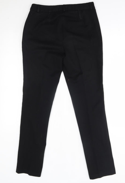 Womens UK Size 8 M&S Regular Fit  Black Trousers