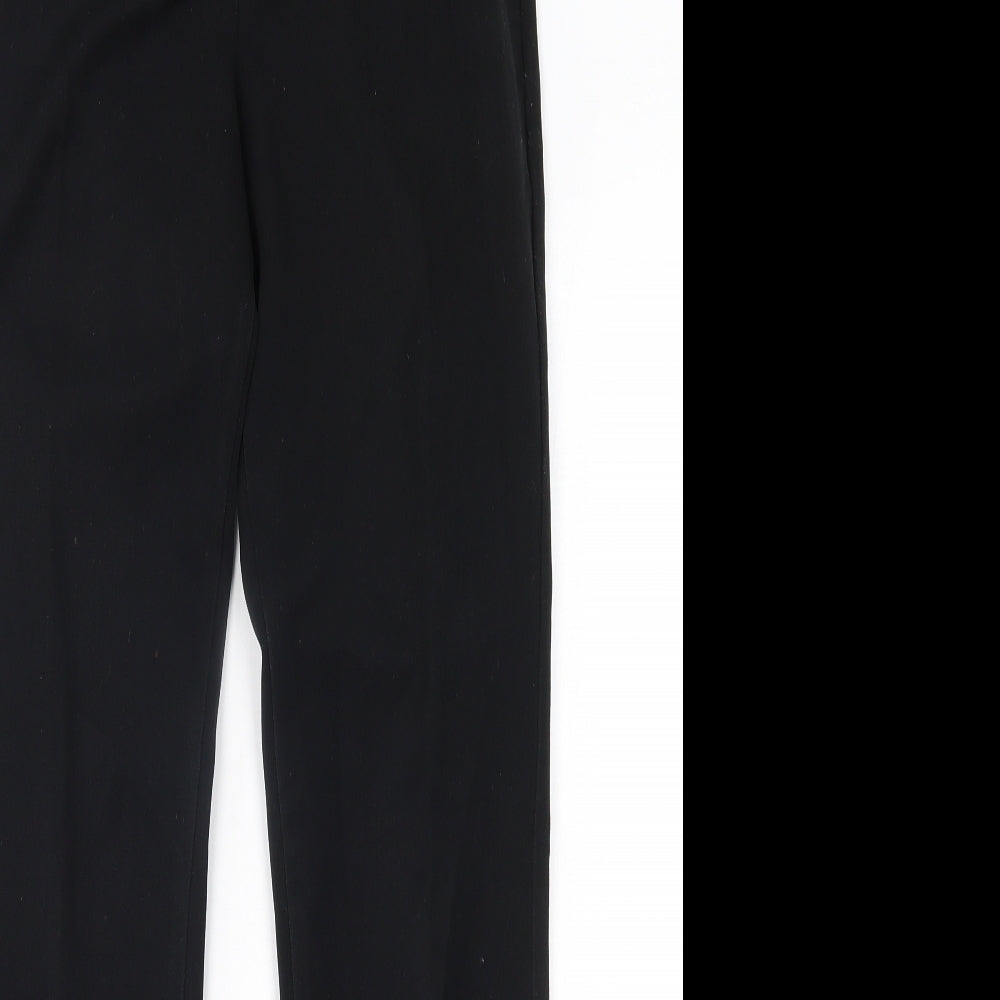 Womens UK Size 8 M&S Regular Fit  Black Trousers