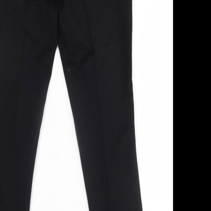 Womens UK Size 8 M&S Regular Fit  Black Trousers