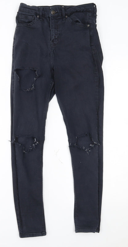 Topshop Womens Blue   Skinny Jeans Size 28 in L30 in
