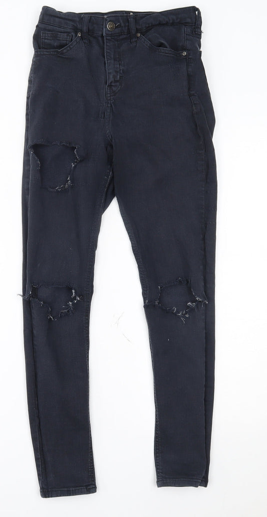 Topshop Womens Blue   Skinny Jeans Size 28 in L30 in