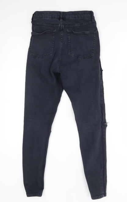 Topshop Womens Blue   Skinny Jeans Size 28 in L30 in