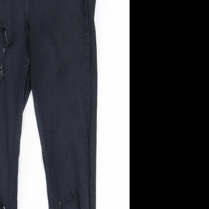 Topshop Womens Blue   Skinny Jeans Size 28 in L30 in