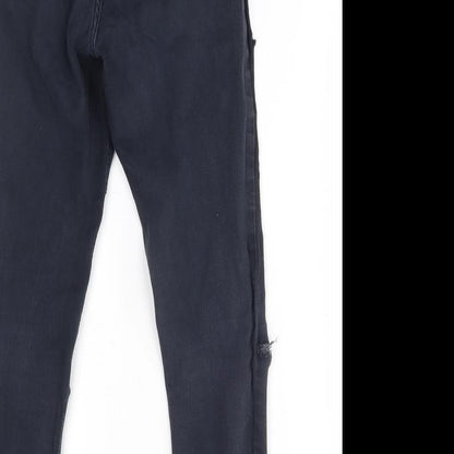 Topshop Womens Blue   Skinny Jeans Size 28 in L30 in