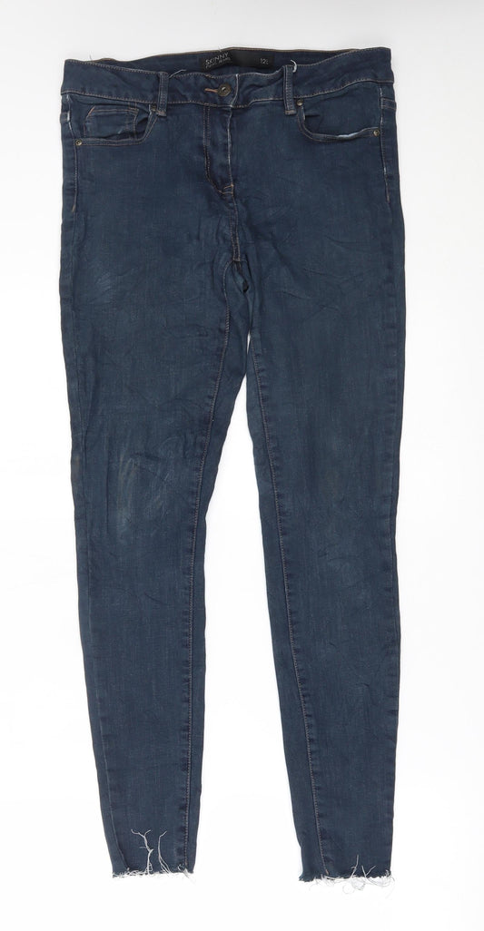 NEXT Womens Blue   Skinny Jeans Size 12 L26 in