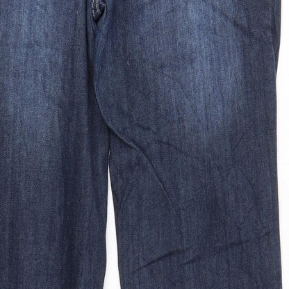 makpl Womens Blue   Bootcut Jeans Size XL L32 in