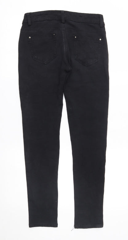 fionina Womens Black   Skinny Jeans Size M L28 in