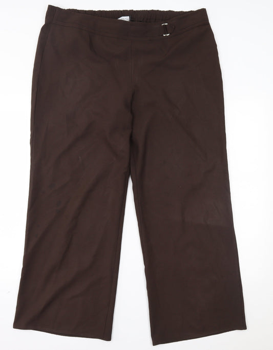 essence Womens Brown   Trousers  Size 18 L28 in