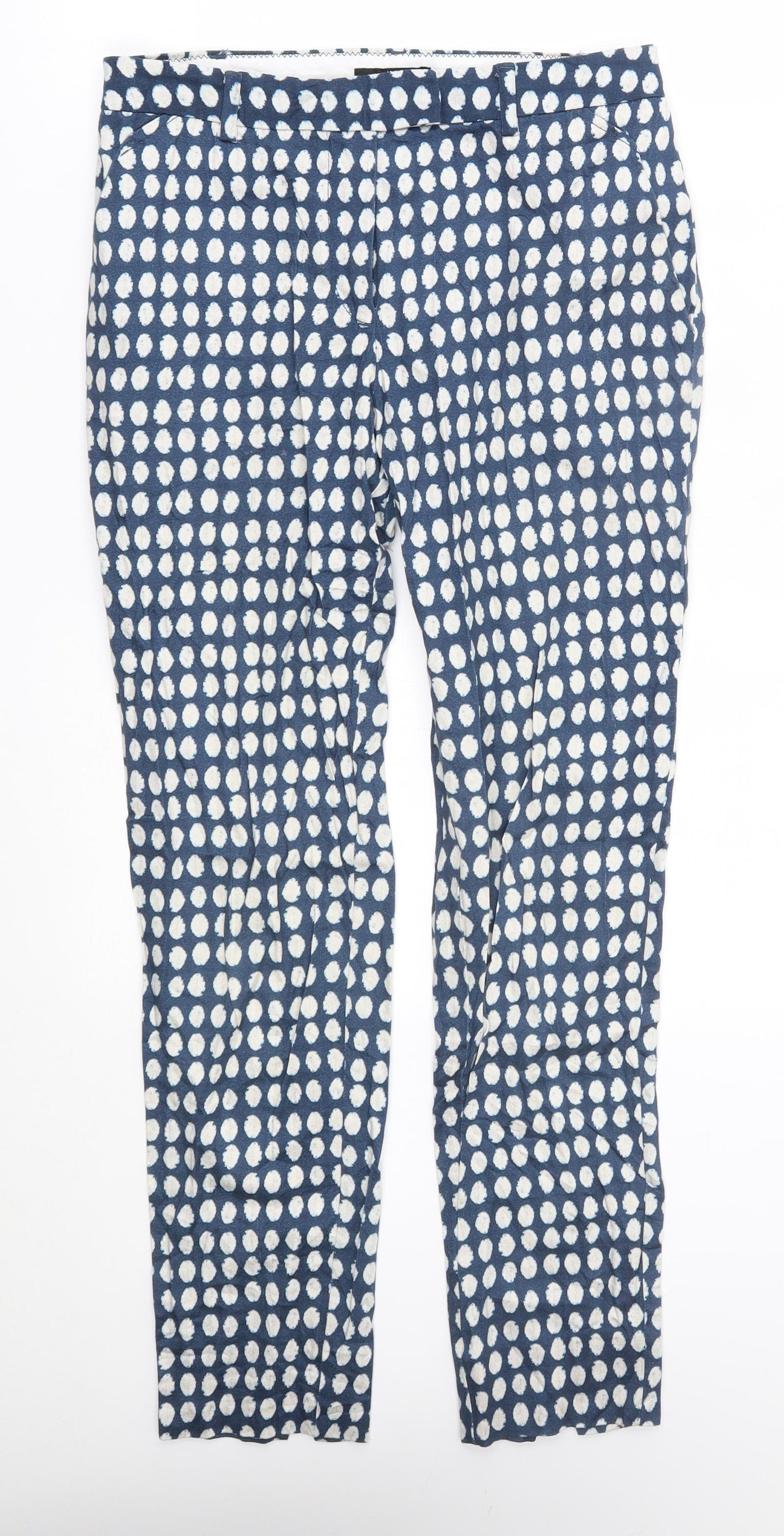 Womens UK Size 6 H&M Regular Fit  Blue Trousers