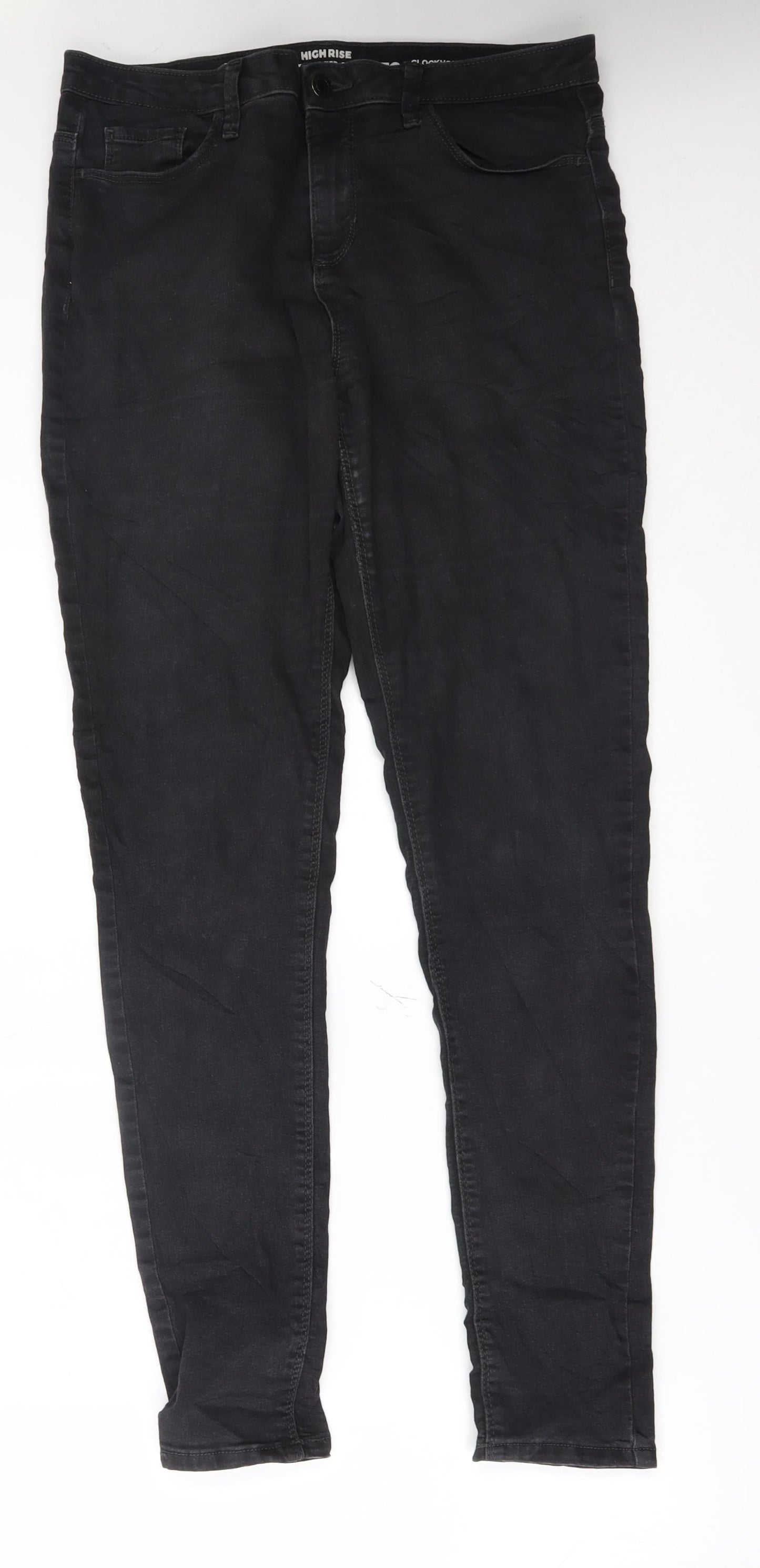 Clockhouse Womens Black   Skinny Jeans Size 12 L28 in