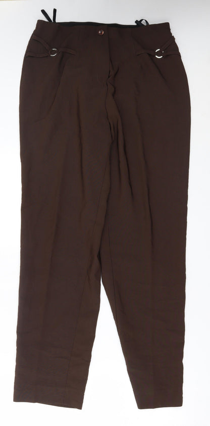 liqua Womens Brown   Trousers  Size 16 L29 in