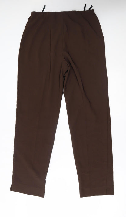 liqua Womens Brown   Trousers  Size 16 L29 in