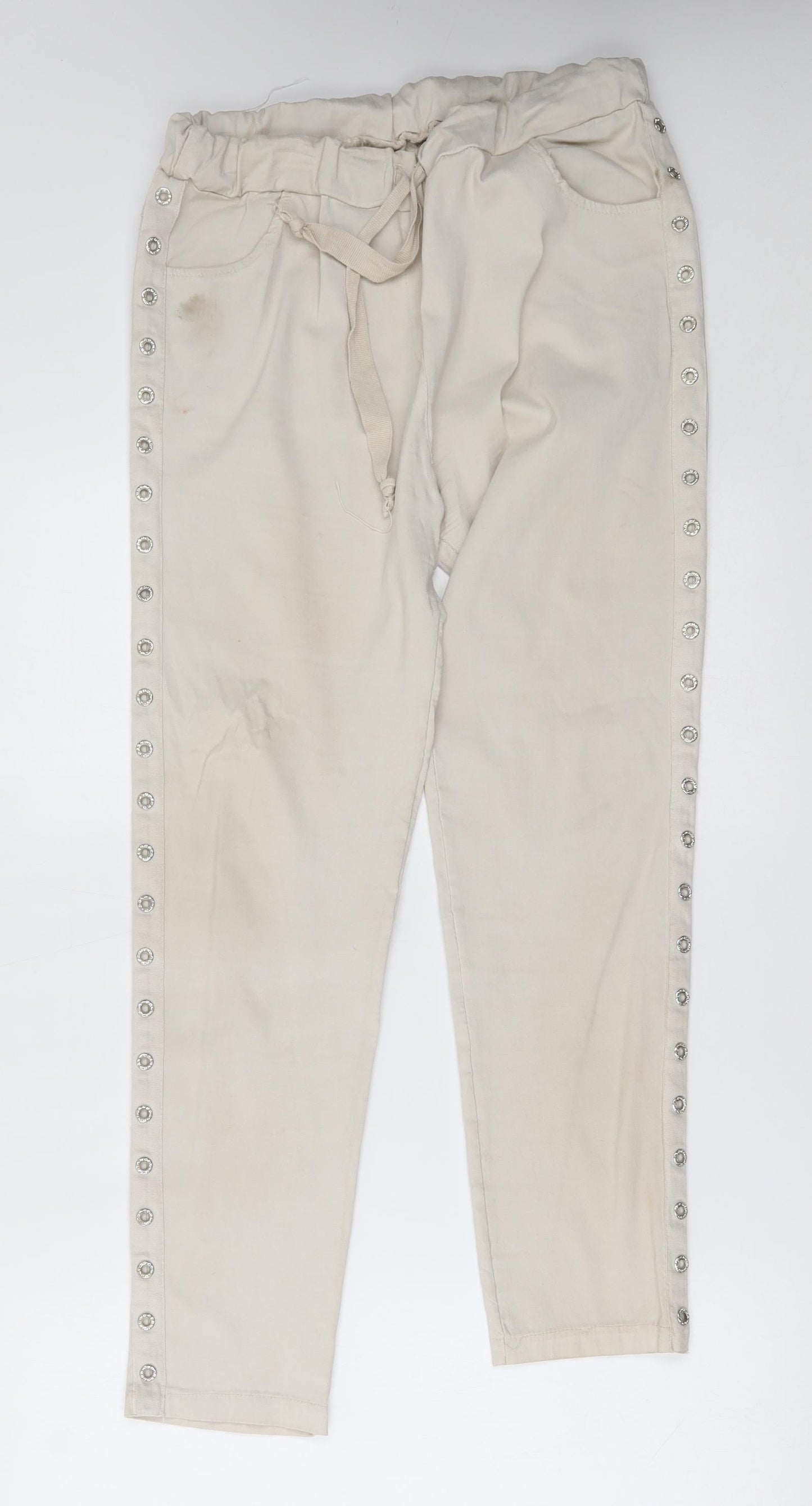 Womens UK Size 30 in Preworn Regular Fit Skinny Beige Jeans