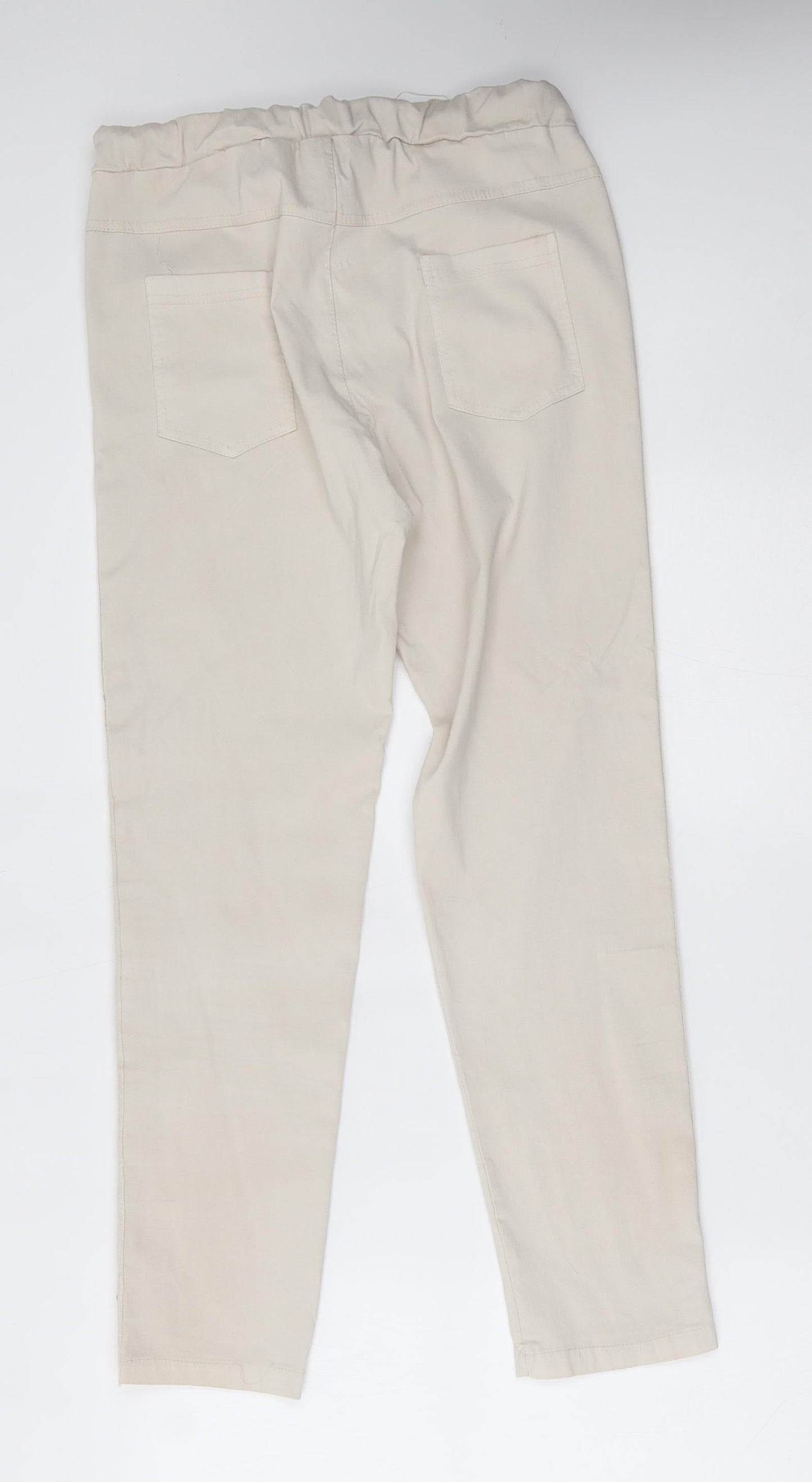 Womens UK Size 30 in Preworn Regular Fit Skinny Beige Jeans