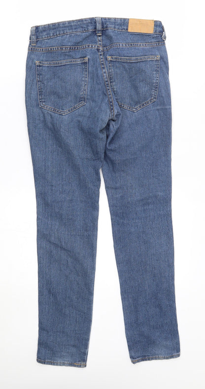 Womens UK Size 26 in H&M Slim Fit Straight Blue Jeans