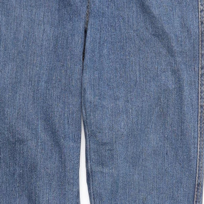 Womens UK Size 26 in H&M Slim Fit Straight Blue Jeans