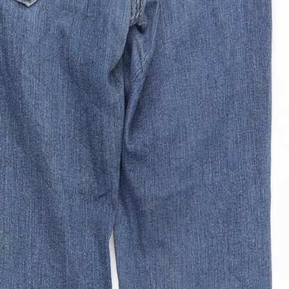 Womens UK Size 26 in H&M Slim Fit Straight Blue Jeans
